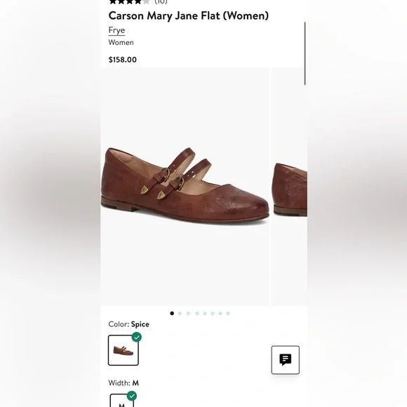 🔥🔥 FRYE Carson Mary Jane flat brand new women size 9.5 - Picture 9 of 10